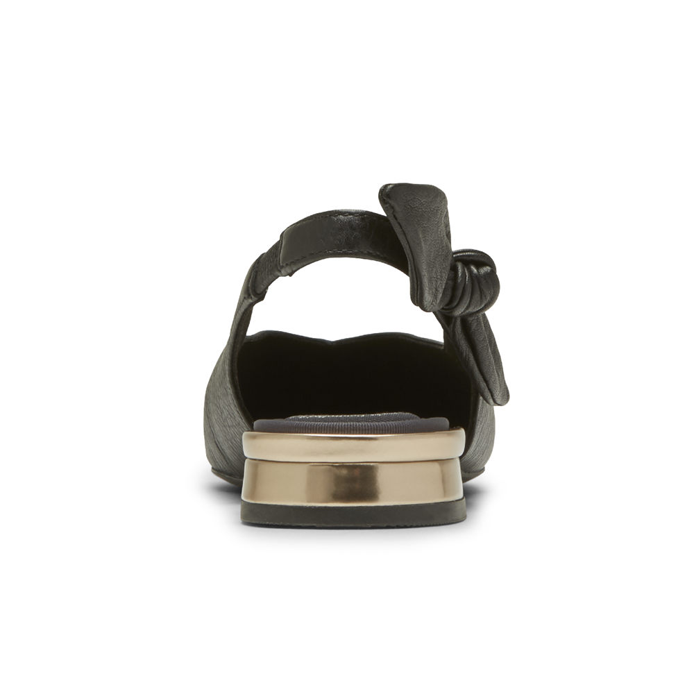 Rockport Slingback Damen Schwarz - Total Motion Zuly Bow - ZYIUCX871